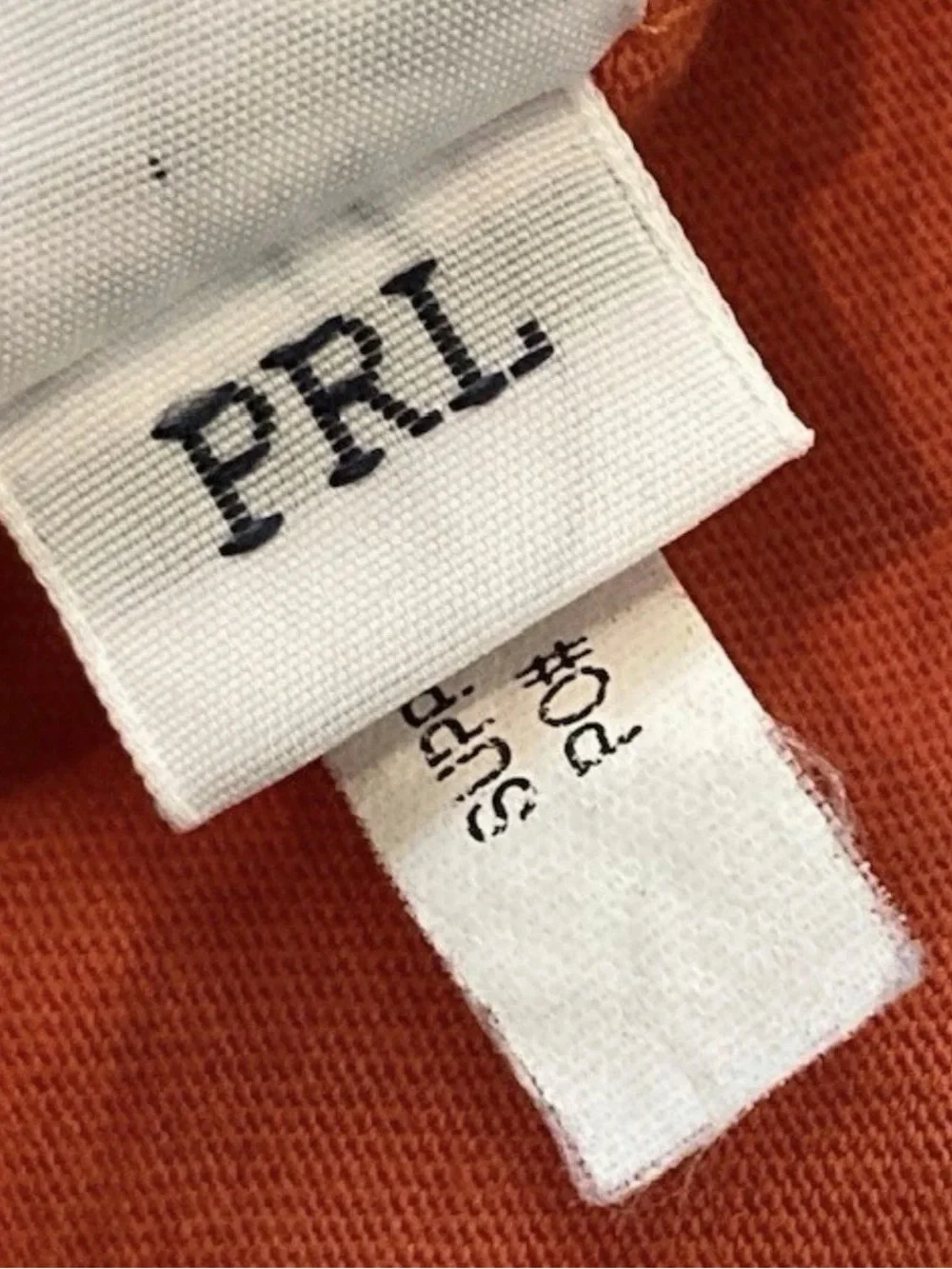 Polo Ralph Lauren Mens Small Orange Classic Fit Pocket T Shirt Green Pony